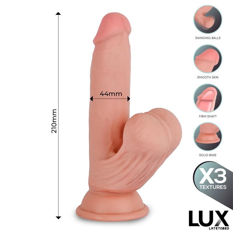 Lux Paul Triple Density Dildo mit schwingenden Hoden