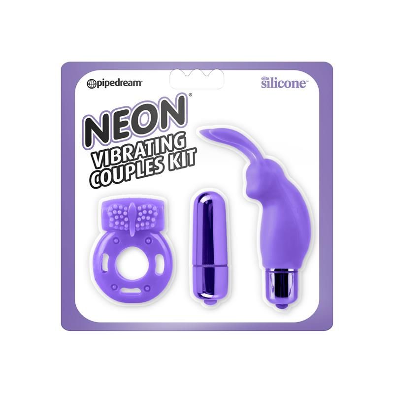 Neon vibrierendes Paar-Set (Lila)