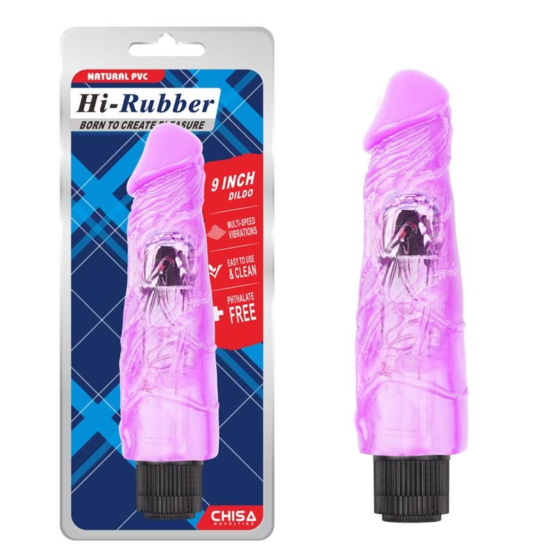 Chisa Vibrator Hi-Rubber 9" (Lila)