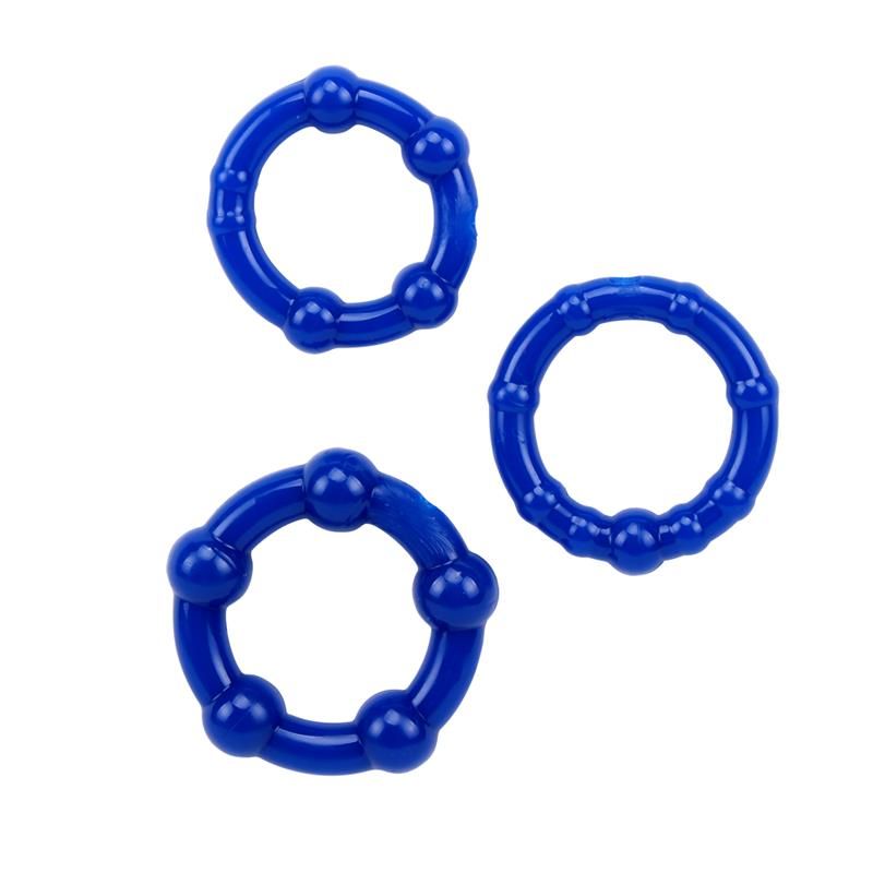 Chisa Penisringe mit Perlen - Blau