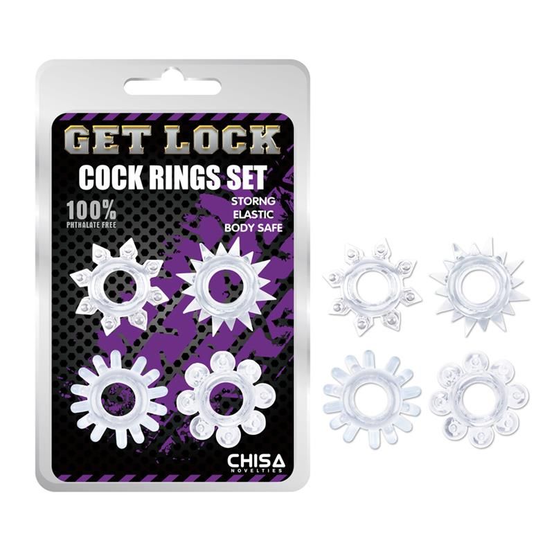 Chisa Penisring-Set Transparent