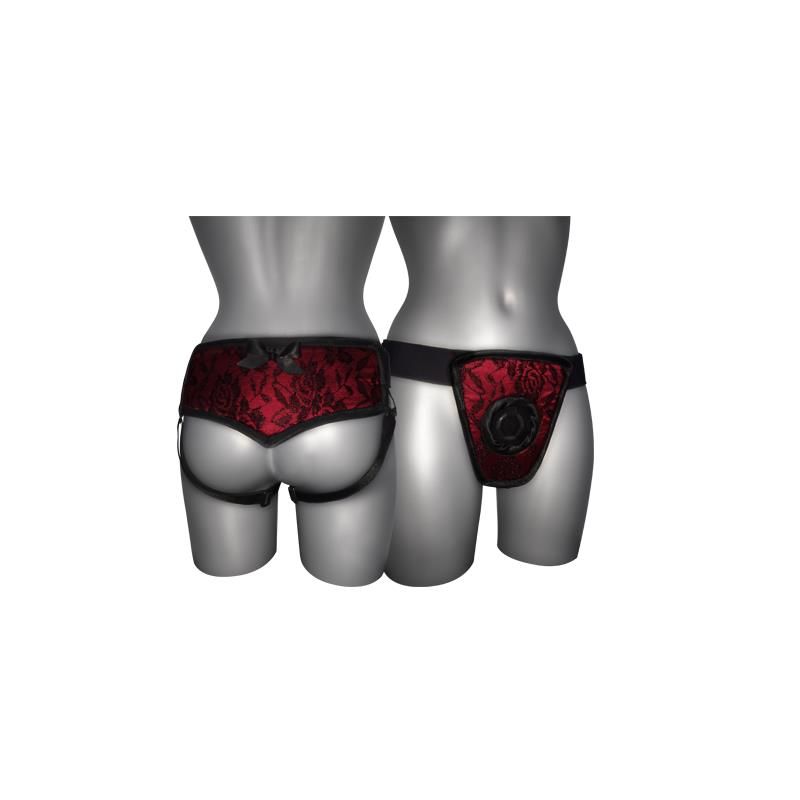 Joydivision Strap-on de Luxe Rot mit Rückenband S - XL