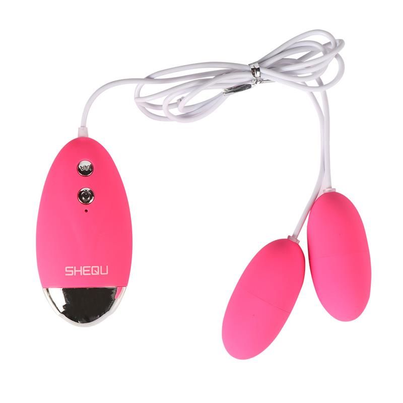 SheQu Yuesi Silikon-Doppel-Vibro-Ei