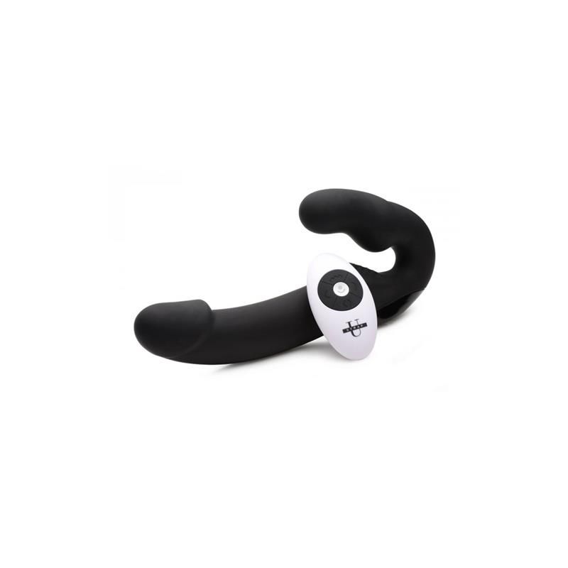 Strap U Urge vibrierendes Strapless-Strap-on (Schwarz)
