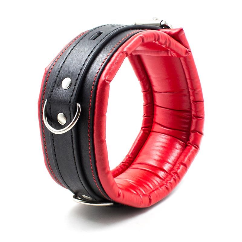 LateToBed Halsband mit Metallleine und gepolstertem Innenfutter