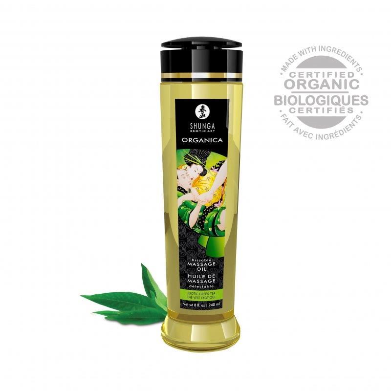 Shunga Bio-Massageöl Grüner Tee 240 ml