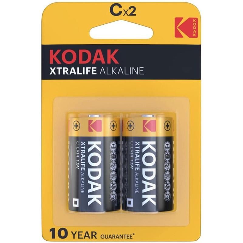 Kodak Xtralife Alkaline Batterie C LR14 Blister mit 2 Stück