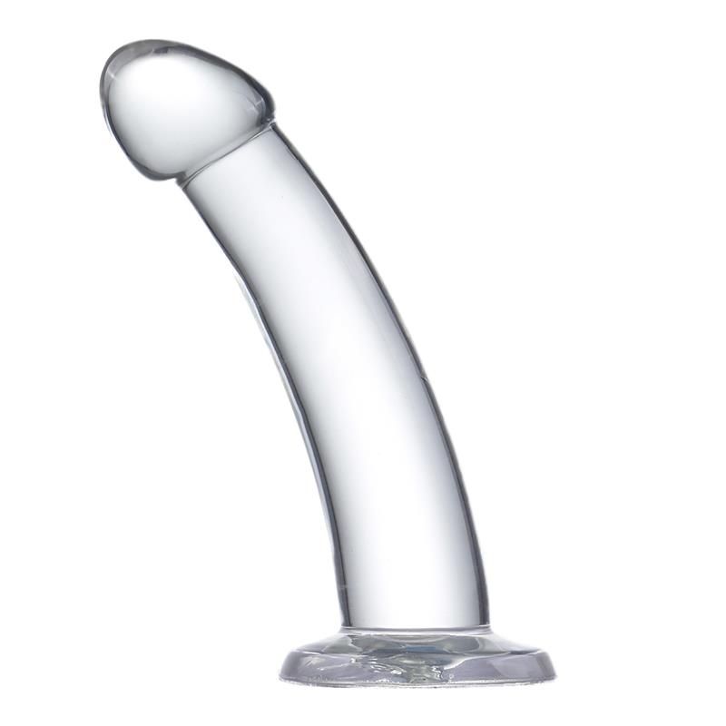 Glazed gebogener Dildo 16 cm