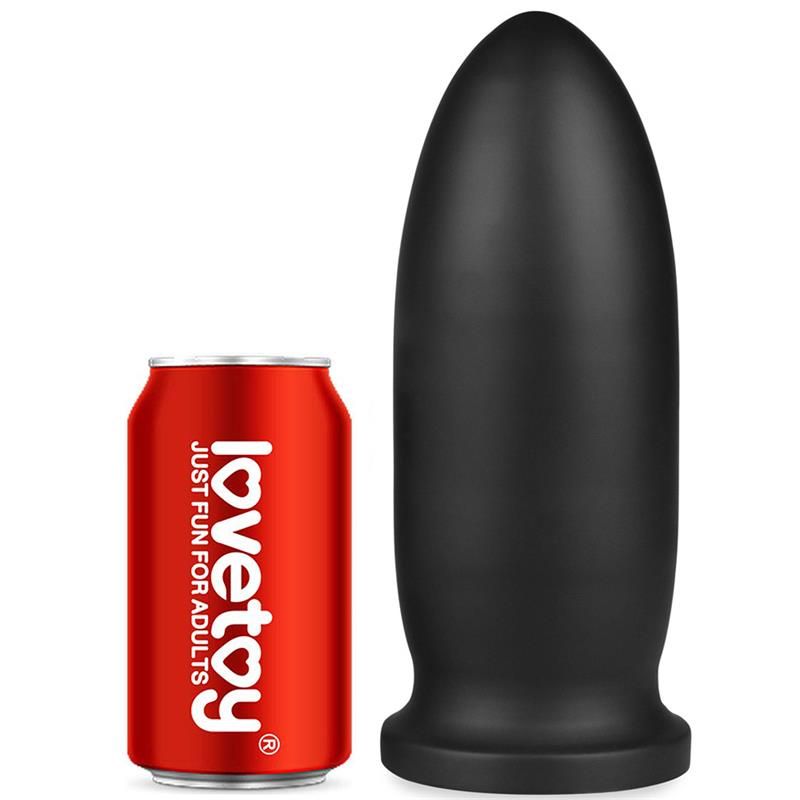 Lovetoy Dildo King Sized Anal Bomber 9" (Schwarz)