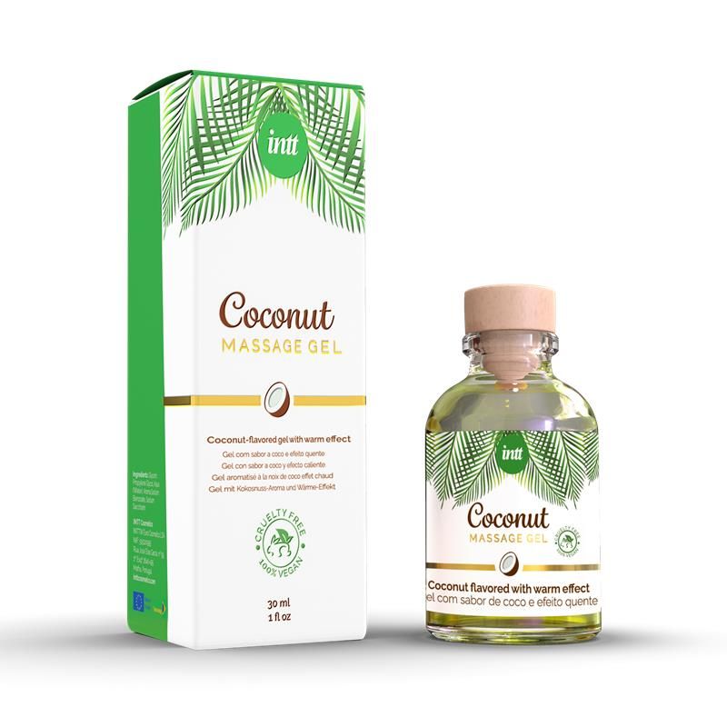 INTT essbares Massagegel Kokos, 100% vegan 30 ml