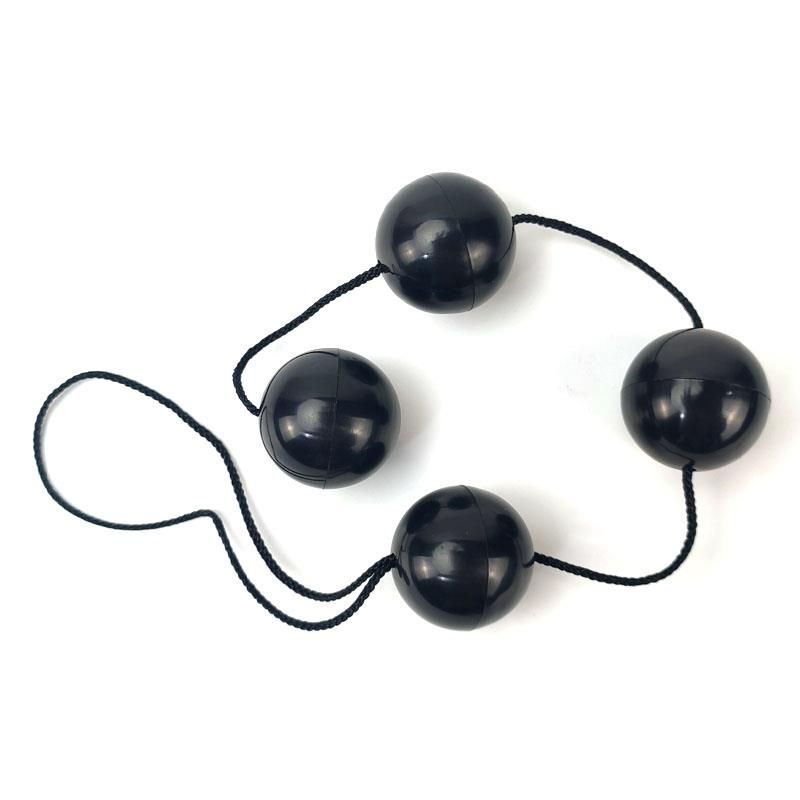 A-Gusto Analkette mit 4 Kugeln (Schwarz)