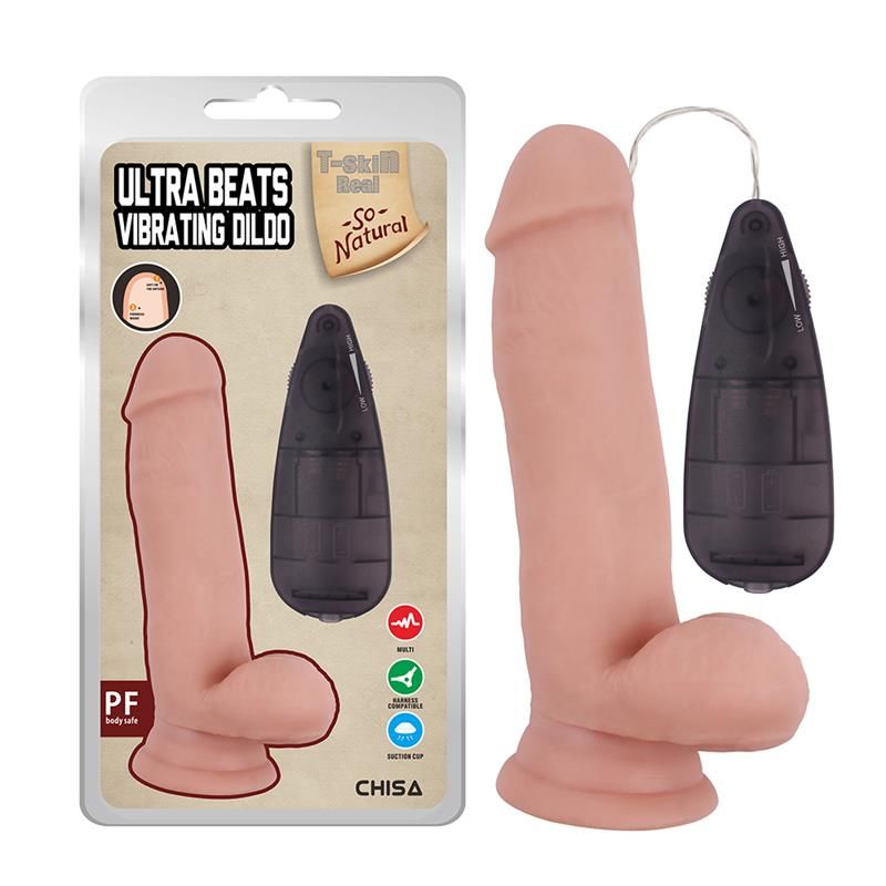 Chisa realistischer vibrierender Dildo Ultra Beats 6.8"