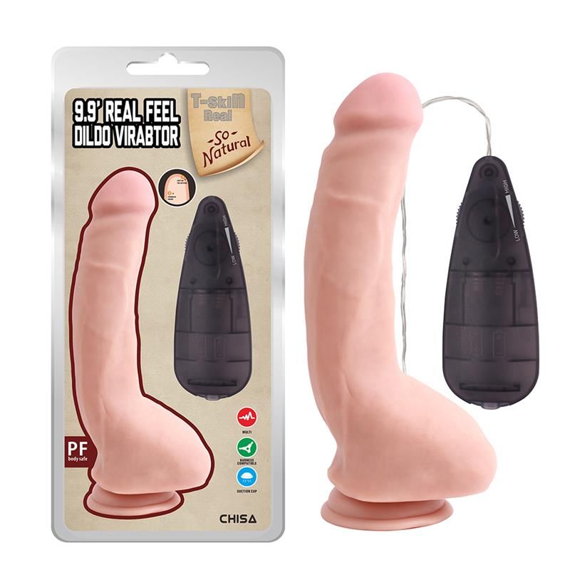 Chisa Real Feel realistischer vibrierender Dildo 9,9"