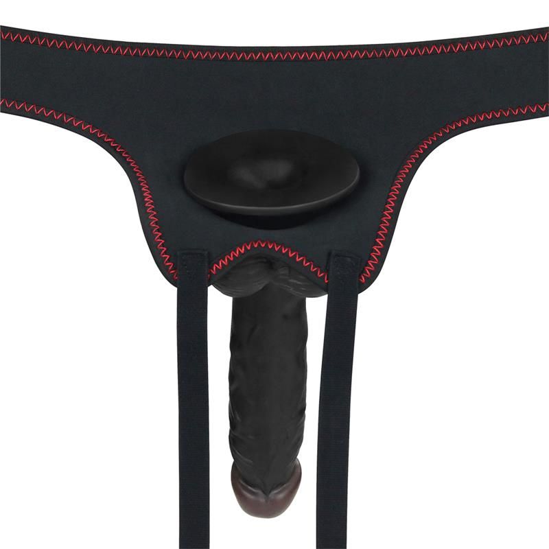 Lovetoy verstellbarer Strap-on mit Dildo 7,5", 10 Funktionen