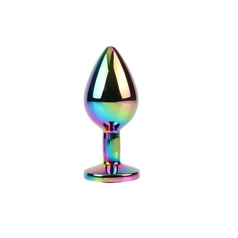 Chisa Rainbow Gem Mehrfarbiger Anal-Plug mit Juwel