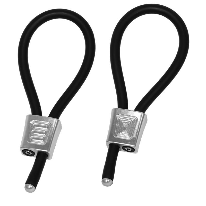 ElectraStim ElectraLoops Prestige 2er-Set Penisringe (Silber)