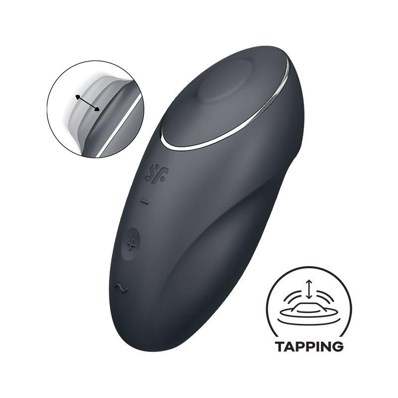 Satisfyer Tap and Climax 1 Vibrator und Tapping (Schwarz)