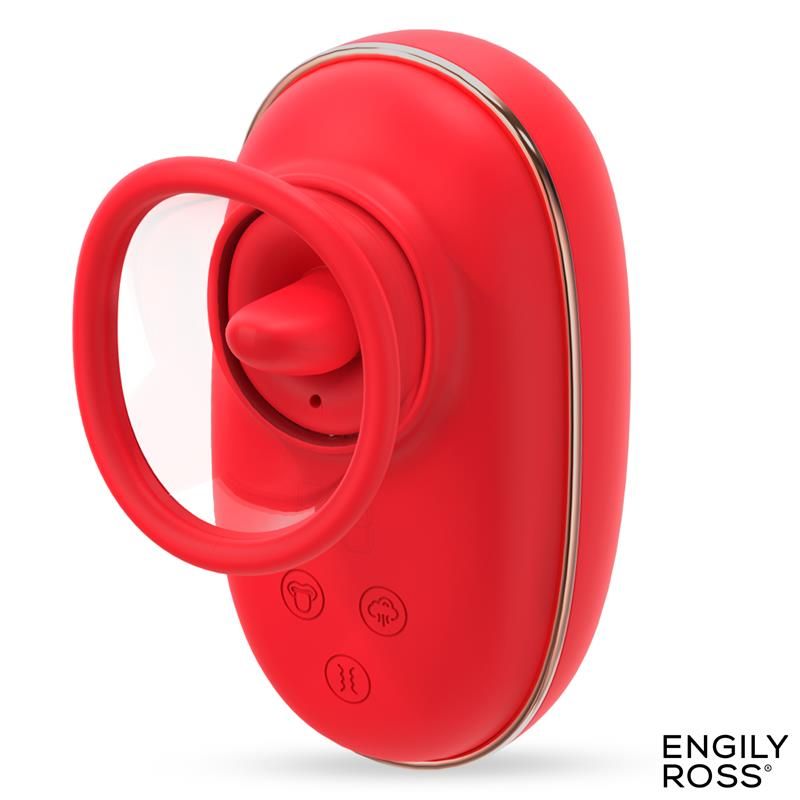 Engily Ross Lizer Stimulator mit Lecken und Vakuumpumpe