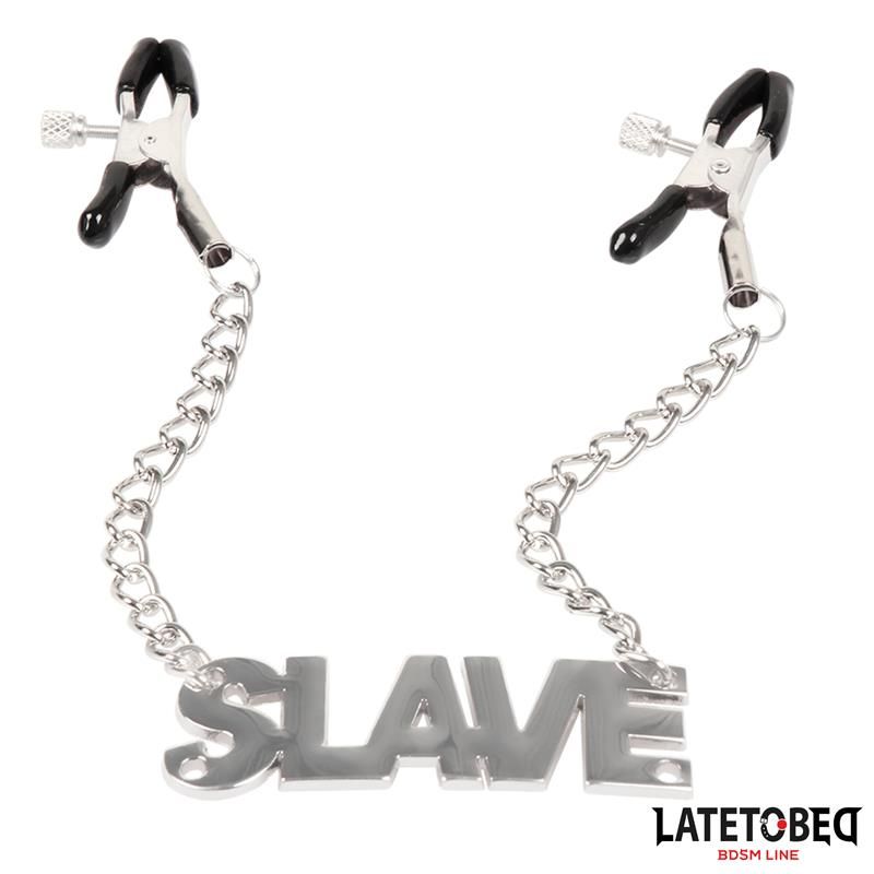 LateToBed Nippelklemmen mit Slave-Anhänger