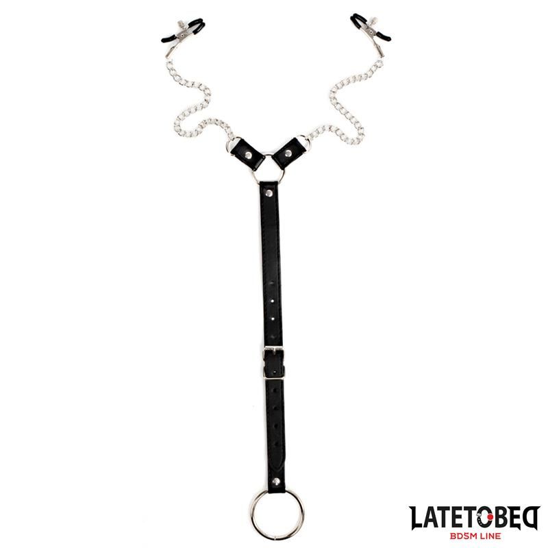 LateToBed Nippelklemmen mit verstellbarem Band