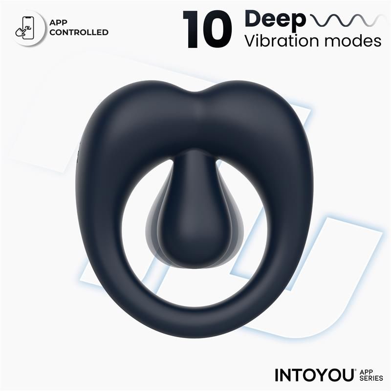 IntoYou Kenny Penisring mit Klitoris-Stimulator (Nachtblau)