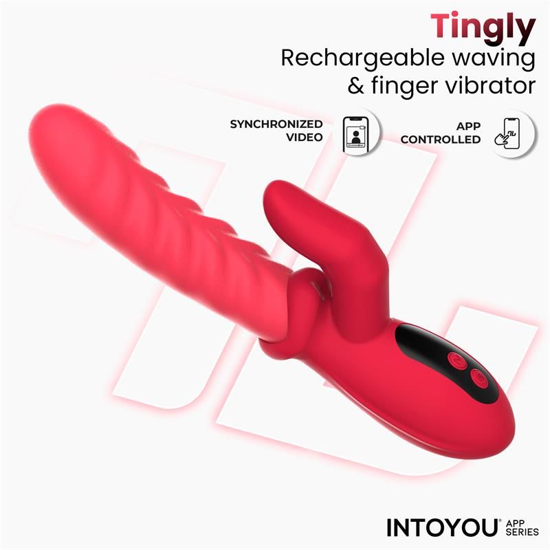 IntoYou Tingly Vibrator mit Finger, Wellenbewegung und App
