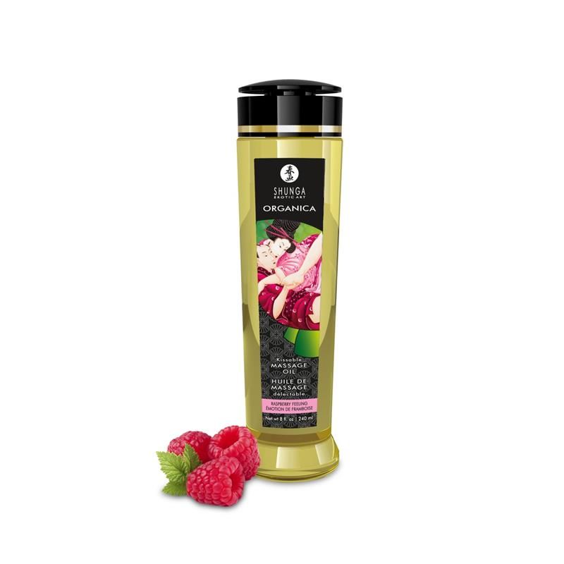 Shunga Bio-Massageöl Himbeere 240 ml