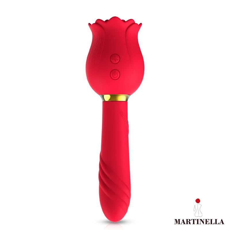 Martinella Rose mit Saugen und Vibration 2 in 1