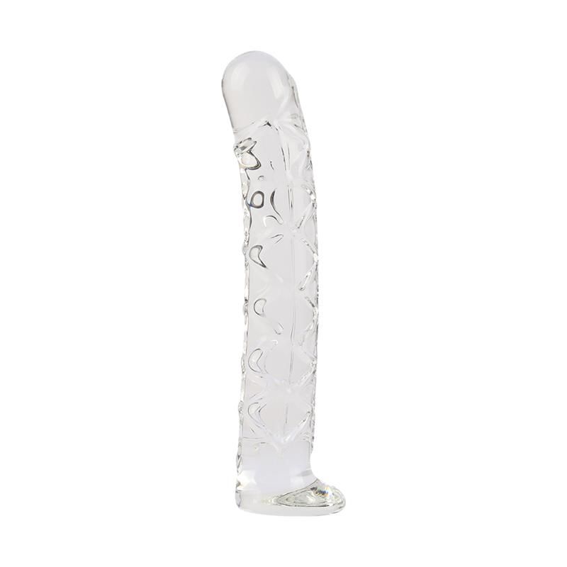 Chisa geäderter Glasdildo für Einsteiger 6,5"