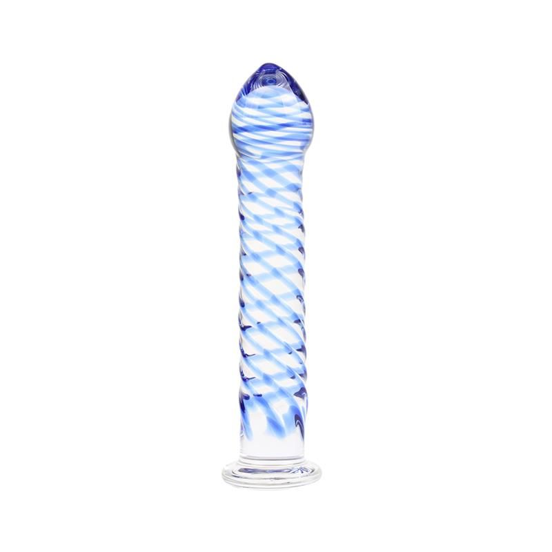 Chisa Twisted Lover gedrehter Glasdildo 7,1"