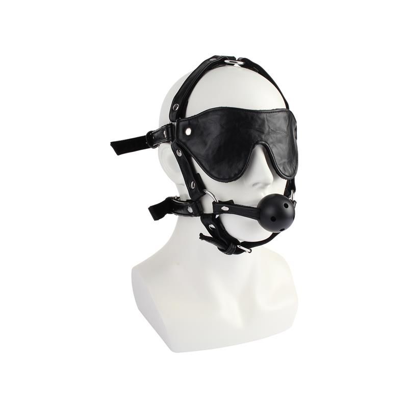 Chisa Kopf-Harness mit Knebel und Augenbinde