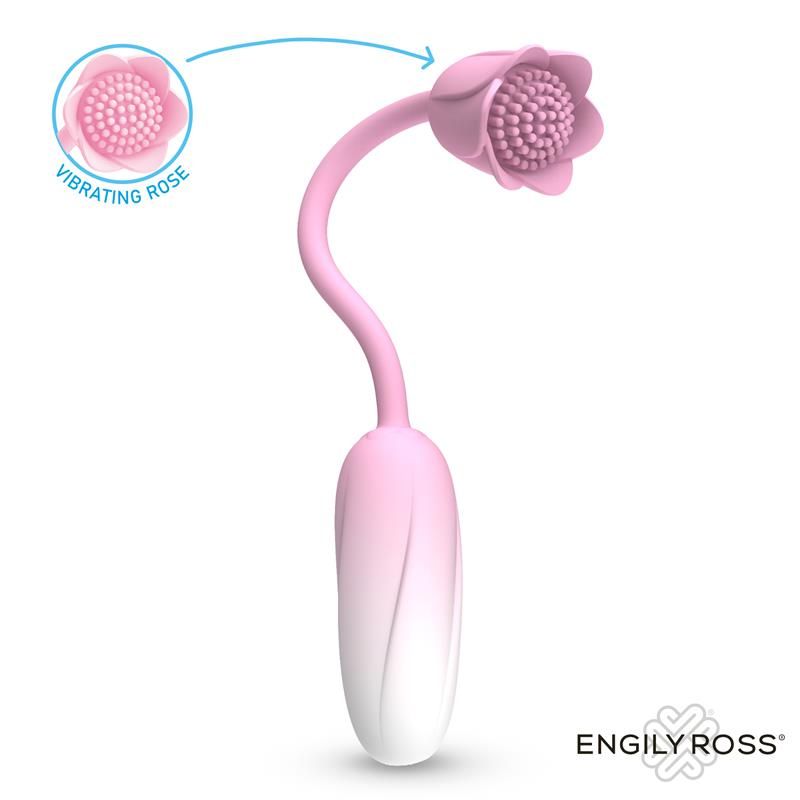 Engily Ross Florae Vibro-Ei mit Rosenstimulator und Fernbedienung