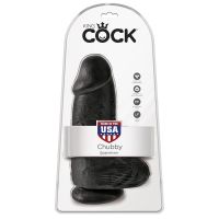 King Cock dicker Dildo mit Hoden 9" (Schwarz), Bild 2