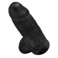 King Cock dicker Dildo mit Hoden 9" (Schwarz), Bild 4