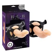 Chisa Dildo und Strap-On Slim G 19 cm Hautfarben