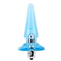 Chisa Nicoles vibrierender Buttplug 12.5 x 3.2 cm blau