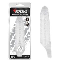 Chisa Mighty Sleeve mit Hodenring, transparent, Bild 4