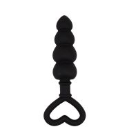 Chisa Luv Probe mit Perlen 15.6 x 3.4 cm aus Silikon (Schwarz), Bild 2