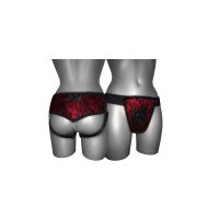 Joydivision Strap-on de Luxe Rot mit Rückenband S - XL
