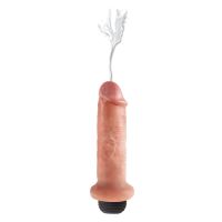 King Cock spritzender Dildo 6" - hautfarben, Bild 4