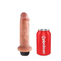 King Cock spritzender Dildo 6" - hautfarben, Bild 2