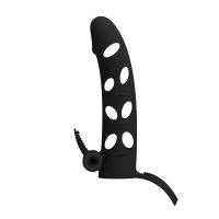 Pretty Love Penis-Sleeve mit Bullet (Schwarz), Bild 4
