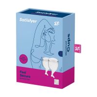 Satisfyer Feel Secure Menstruationstasse Transparent 2er-Pack, Bild 4