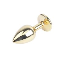 Chisa goldener Buttplug mit blauem Juwel, Bild 3