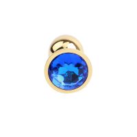 Chisa goldener Buttplug mit blauem Juwel, Bild 4