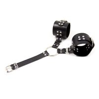 LateToBed verstellbares Halsband mit Fesseln (Schwarz), Bild 3