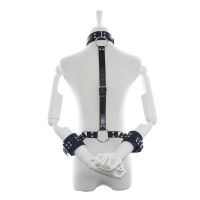 LateToBed verstellbares Halsband mit Fesseln (Schwarz), Bild 2