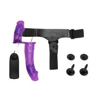 Baile Harness mit Doppeldildo (Lila), Bild 5