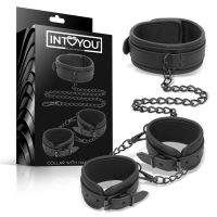 IntoYou Set Halsband und Handfesseln, Veganleder, Bild 2
