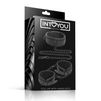 IntoYou Set Halsband und Handfesseln, Veganleder, Bild 3